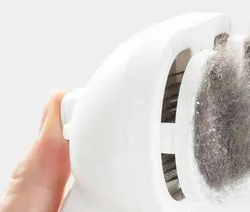 The fur comes off in one piece.