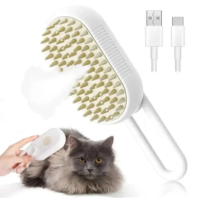PawMist™ 2-in-1 Spray Grooming & Massage Brush for Dogs & Cats